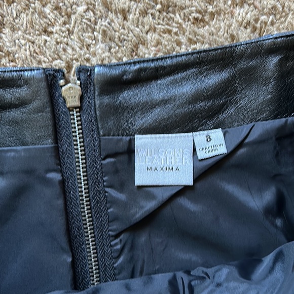 wilson’s lace-up leather skirt - Picture 3 of 5